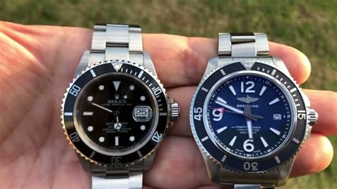 rolex breitling replicas|breitling superocean vs rolex submariner.